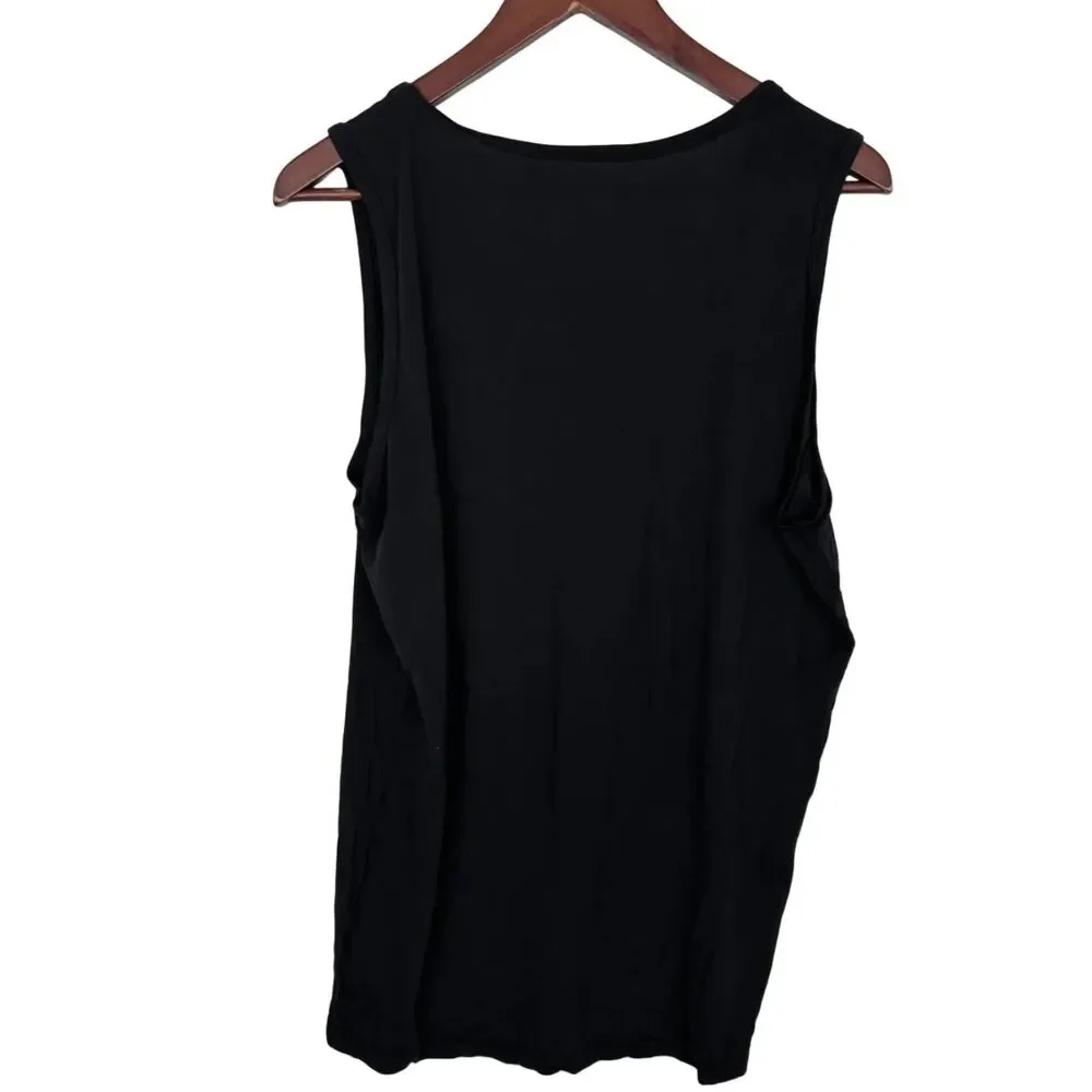 Tommy John Second Skin Black Tank Shirt Men's XL